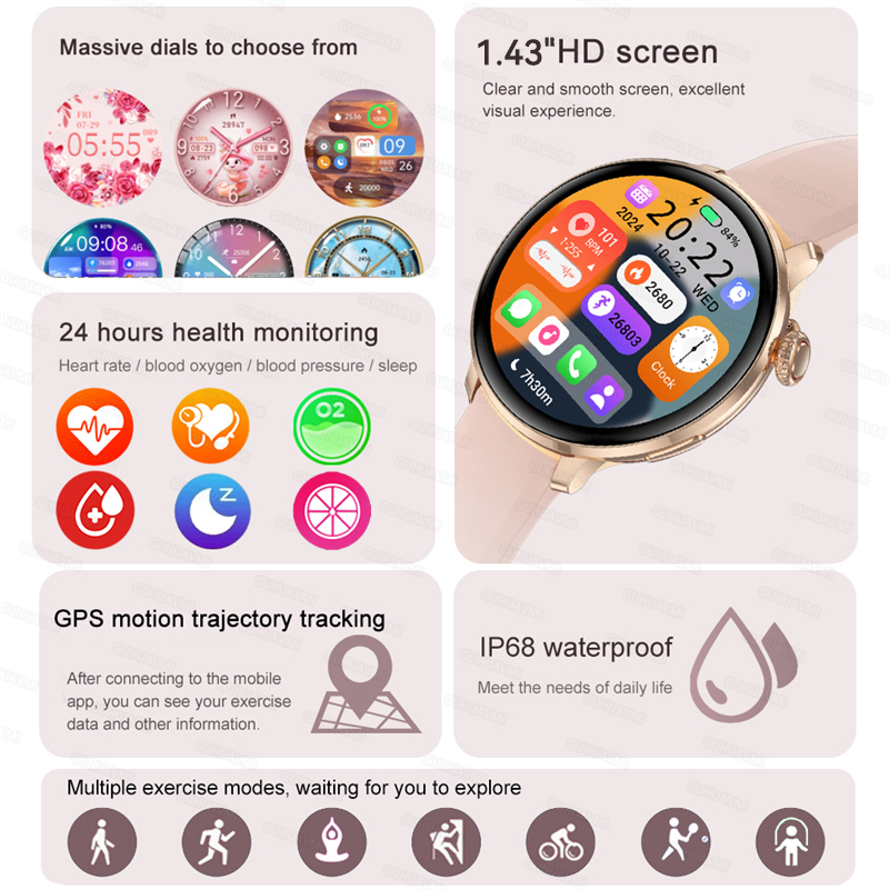 Montre intelligente femmes Blu - Smart Home Wellness avis et prix