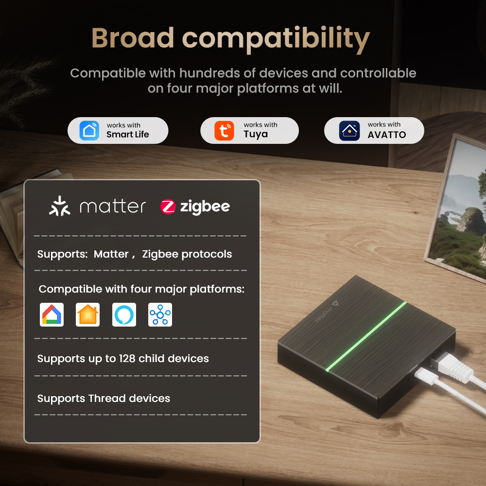 AVATTO Matter Smart Wired Gate - Smart Home Zentrale avis et prix