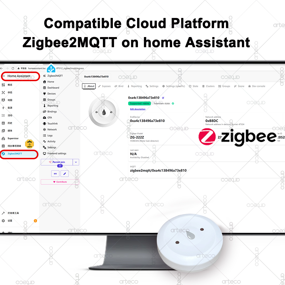 Tuya – capteur d'eau intellige - Smart Home Zentrale avis et prix