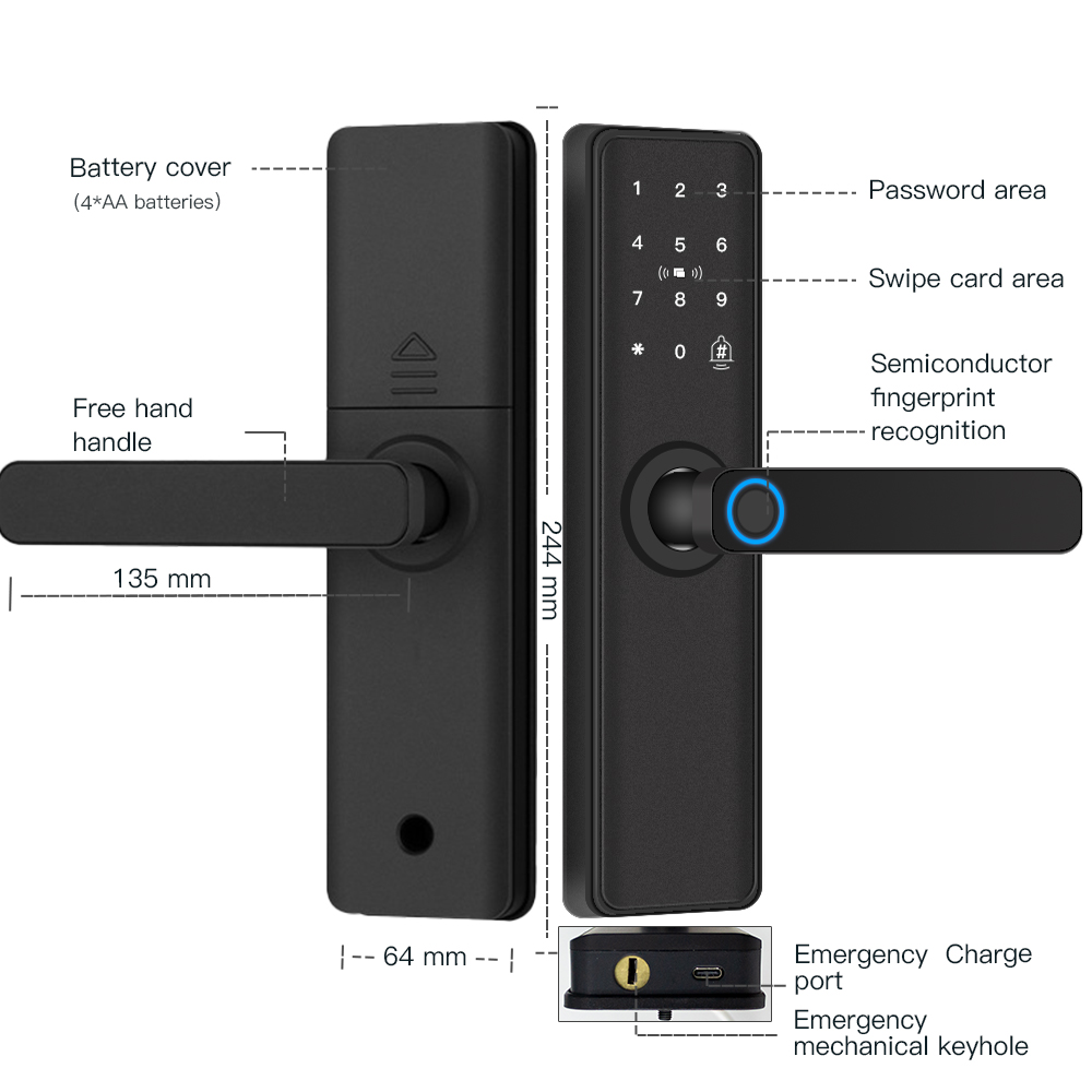Serrure de porte intelligente  - Smart Home Door Lock avis et prix