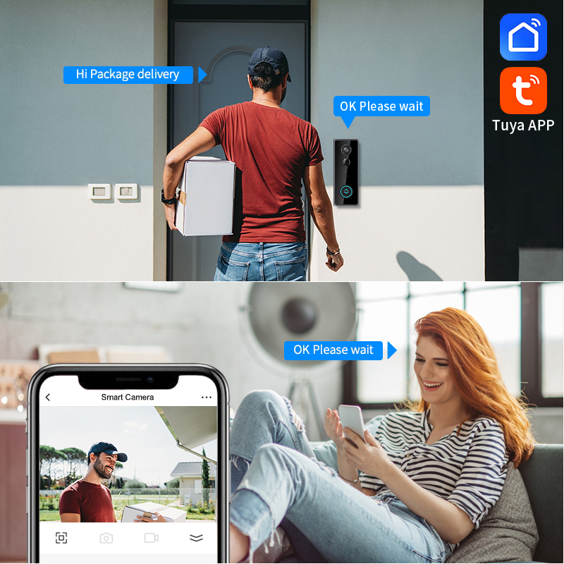 Sonnette vidéo IP WIFI 2MP 108 - Wifi Doorbell Camera avis et prix