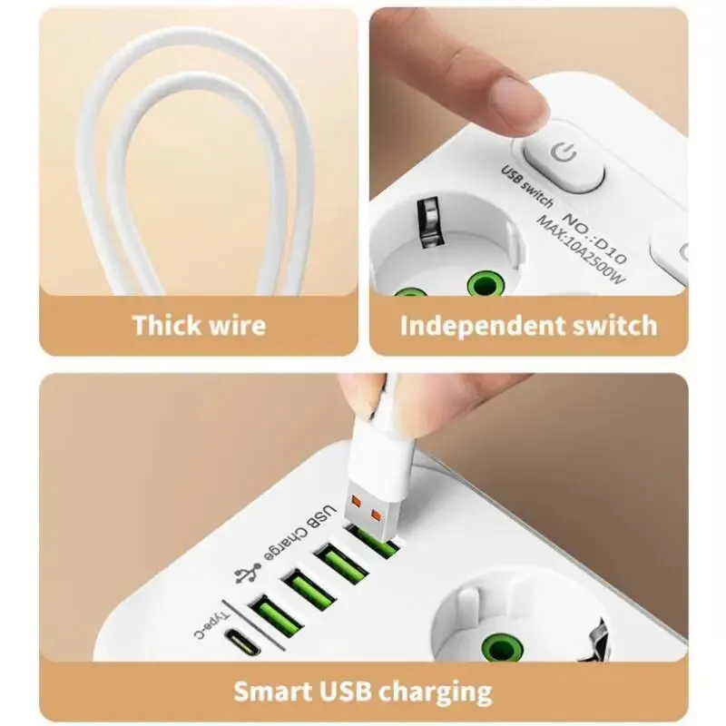 Prise électrique de 2M, prise  - Smart Power Strip avis et prix
