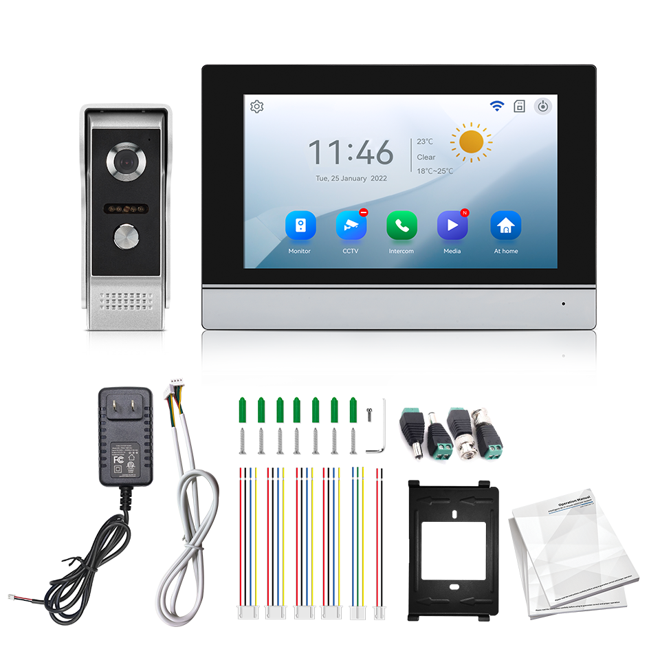 Visiophone avec écran IPS de 7 - Wifi Doorbell Camera avis et prix