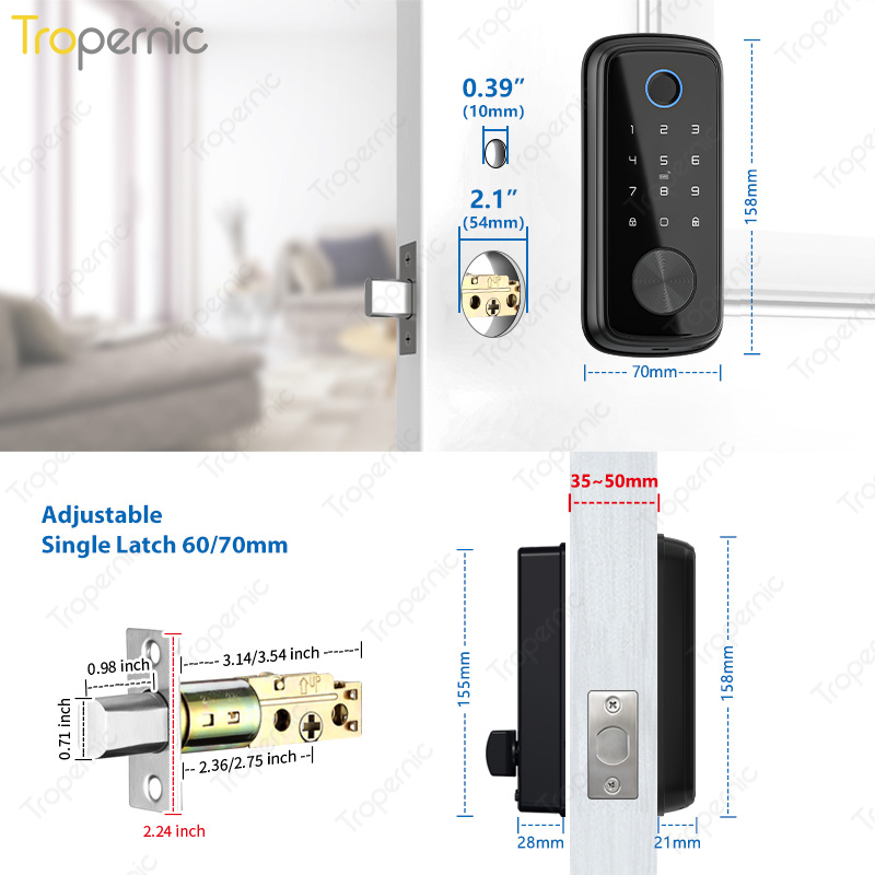 Tuya Zigbee-Serrures à pêne do - Smart Home Door Lock avis et prix