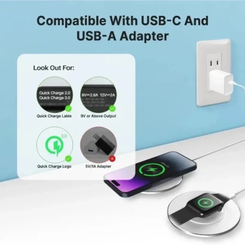 Chargeur sans fil compact 15W  - Smart Home Design avis et prix